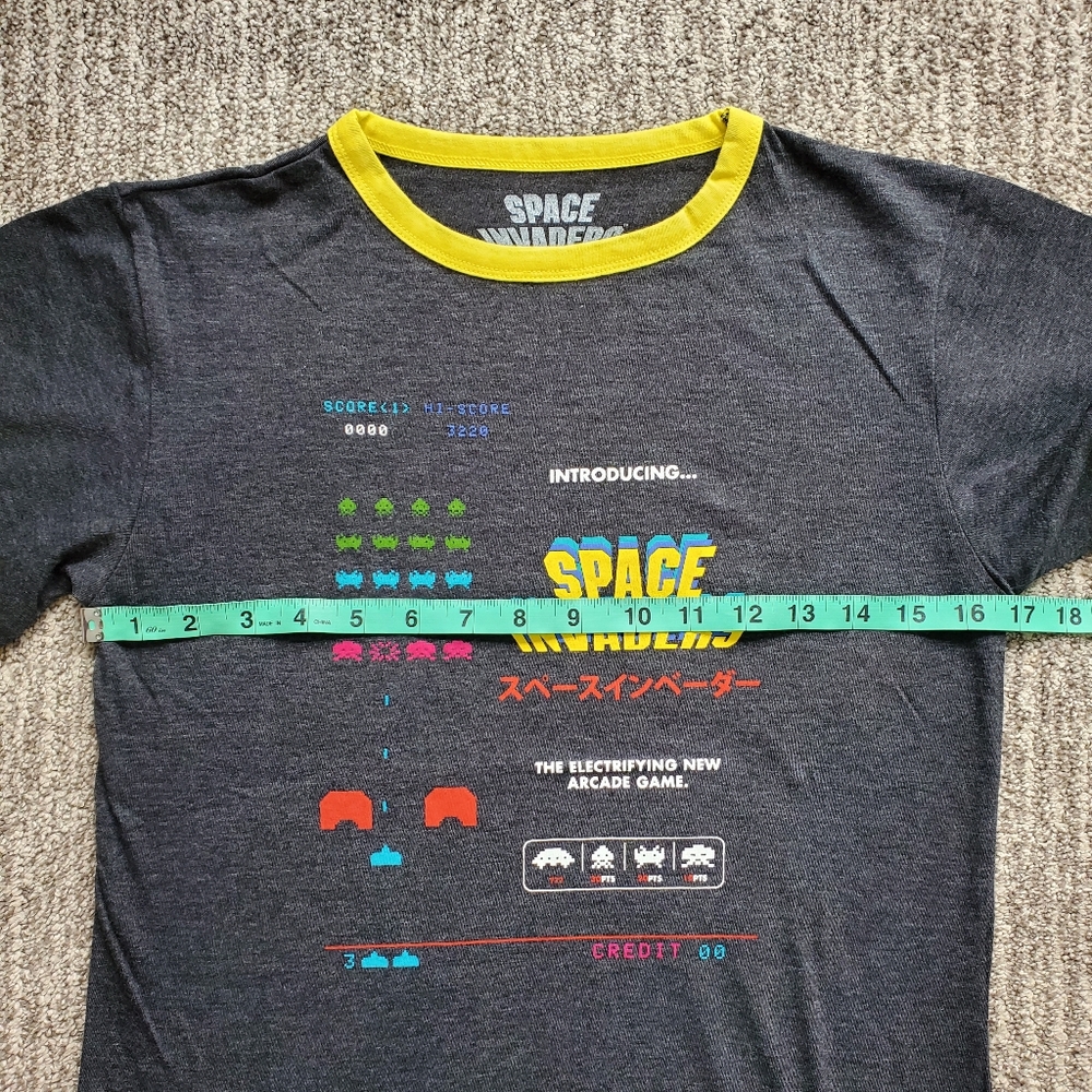 NWT Space Invaders Ringer Tee Women's Size Small - Picture 7 of 8